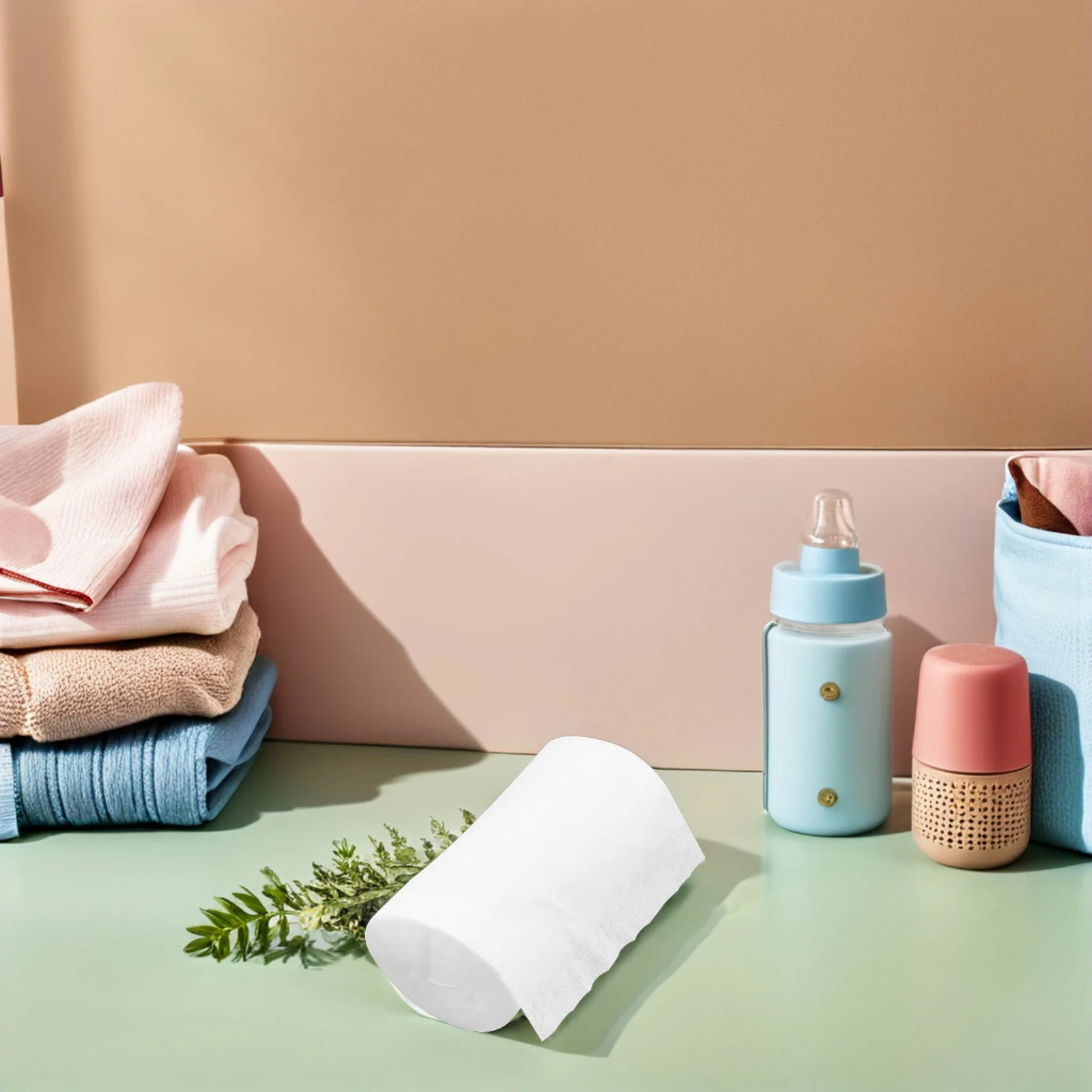 100 Blatt babyspülbare, biologisch abbaubare Bambus-Windeleinlagen, Einweg-Stoffeinlagen, Windelprodukte für Neugeborene