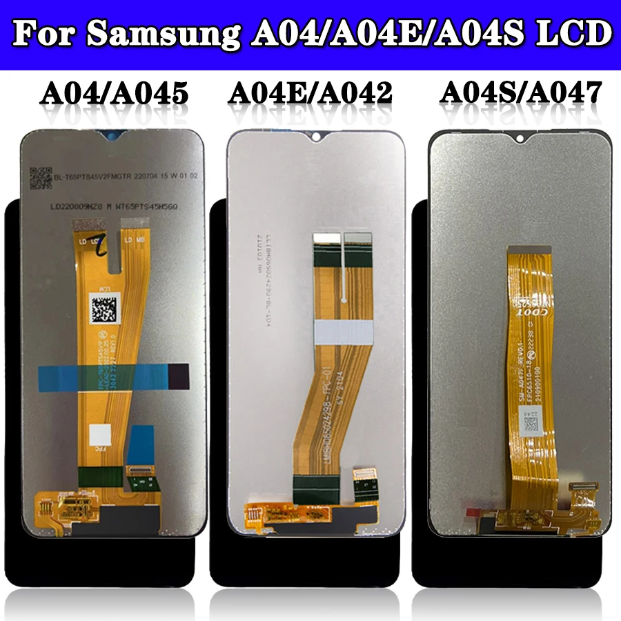 

6.5''Original For Samsung Galaxy A04 LCD SM-A405F Display A04E A042 Screen Touch Panel Digitizer For Samsung A04S Display A047F