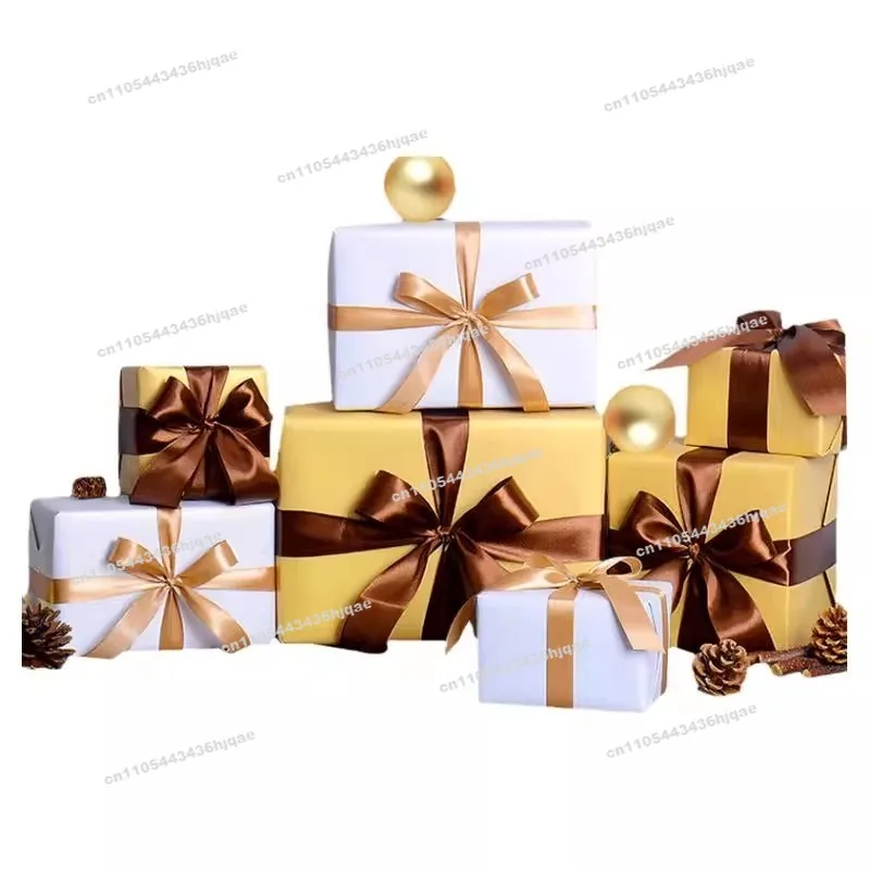 Christmas Gift Box Empty Box Spring Festival Decoratios Pile Head New Year's Scene Atmosphere Arrangement Window Ornament