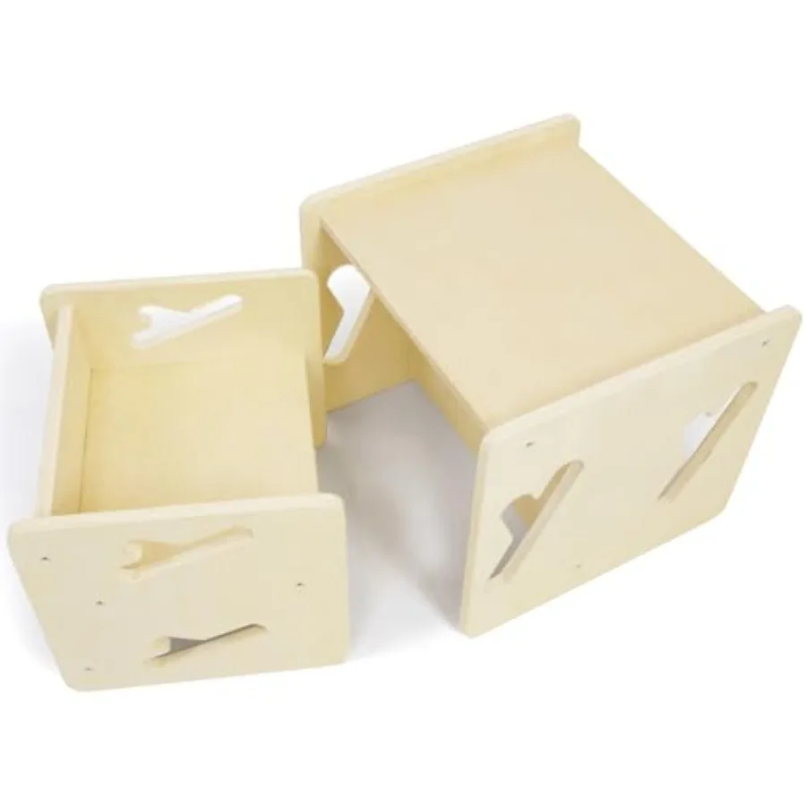 

Montessori Weaning Table and Chair Solid Wooded Toddler Table and Chair Set Montessori Furniture