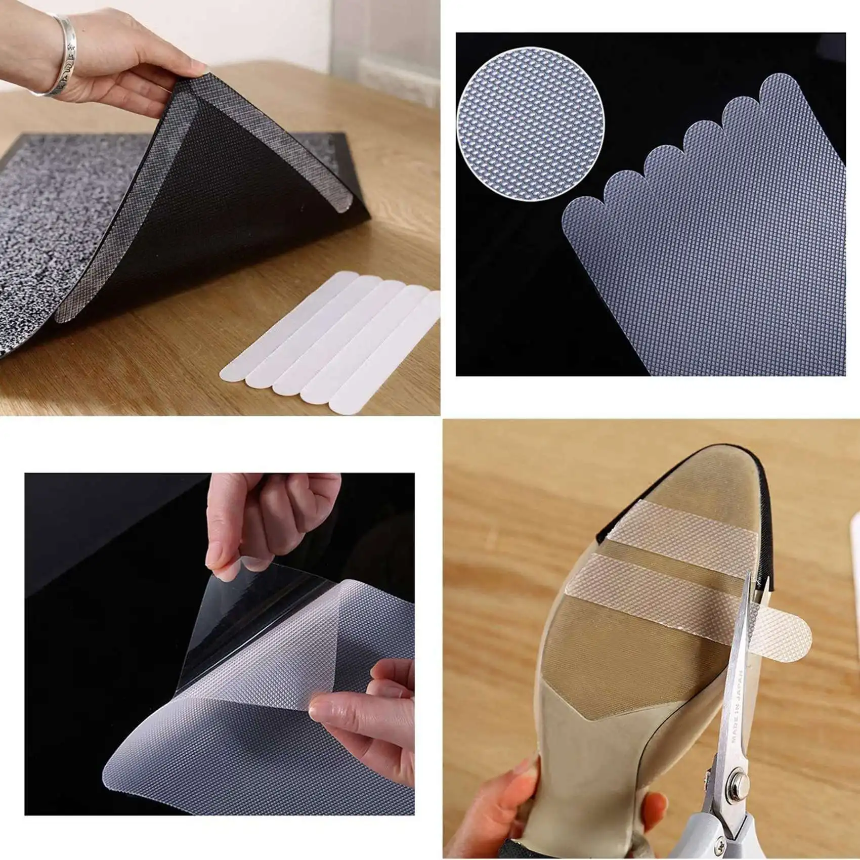 AS94-40Pcs Anti-Slip Strips Safety Shower Treads Stickers Bathtub Non Slip Stickers Stair Step Anti Slip Tape 7.87Inch