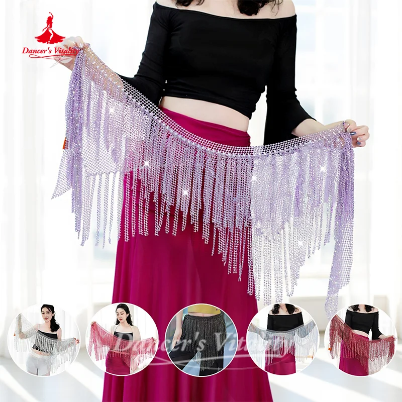 belly-dancing-performance-belt-senior-ab-stones-tassel-triangle-hip-scarf-for-women-oriental-dance-practice-accessories-belts