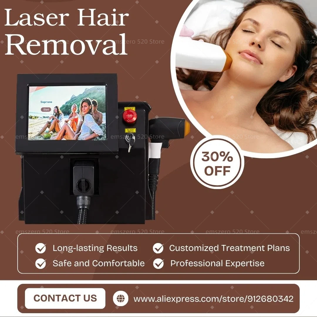 High-Power 3500W Ice Platinum 808nm Diode Laser Hair Removal Device for Effective and Painless Treatment