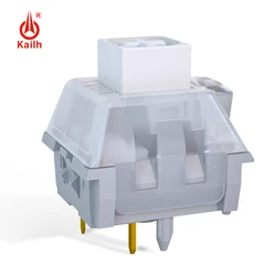 Kailh Box Tactile White Owl Switch 5Pin 60g RGB Gaming Mechanical Keyboard Clicky Tactile Switches Light Guide Post Short Spring
