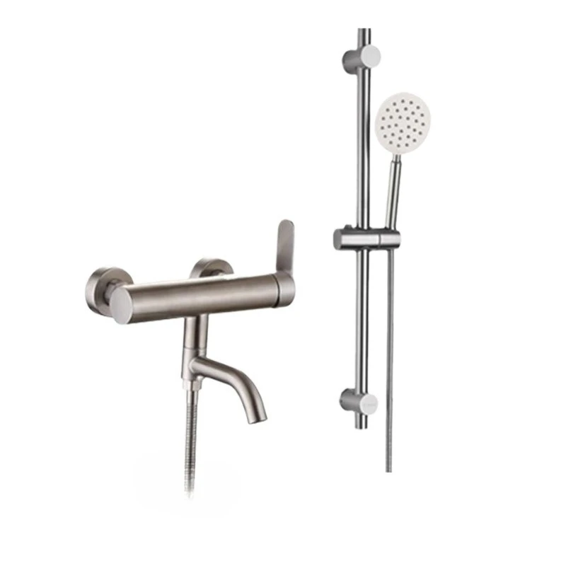 

Household rain shower set Stainless steel 304 liftable booster shower set