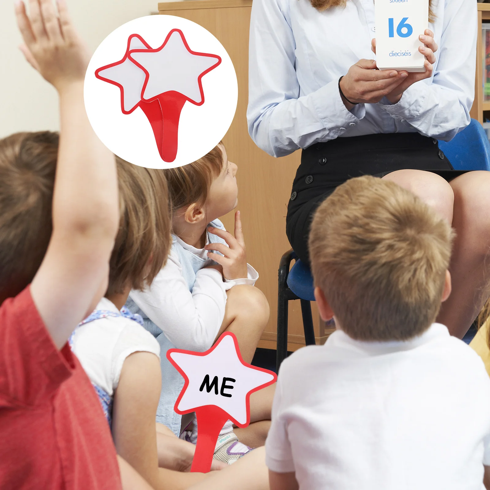 2 Pcs Handheld Score Board Paddle Whiteboard Practical Boards Erasable Scoreboard Dry Erase Reusable Writing