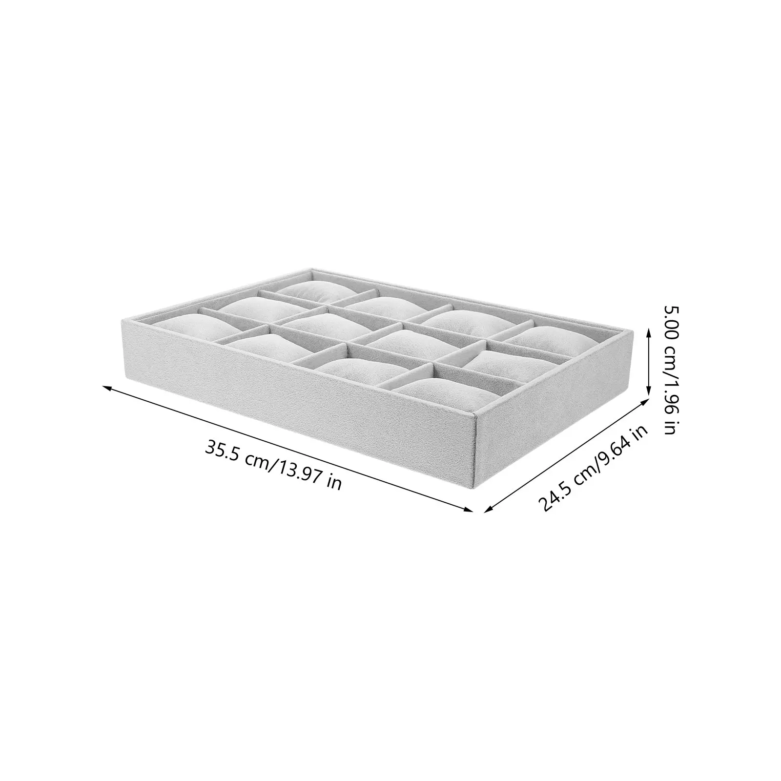 

1 set 1 Set Watch Tray Jewelry Organizer Soft Lining Storage Box Display Stand For Bracelets Bangle Watches Pillow Holder Case