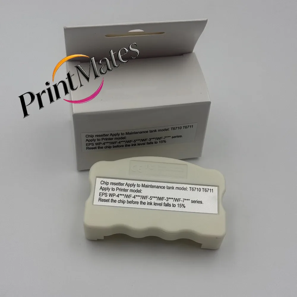 1PCS T6710 T6711 Maintenance Box Chip Resetter for Epson WF 7720 7715 7710 7210 7110 7610 7620 3620 3640 L1455 Waste Tank
