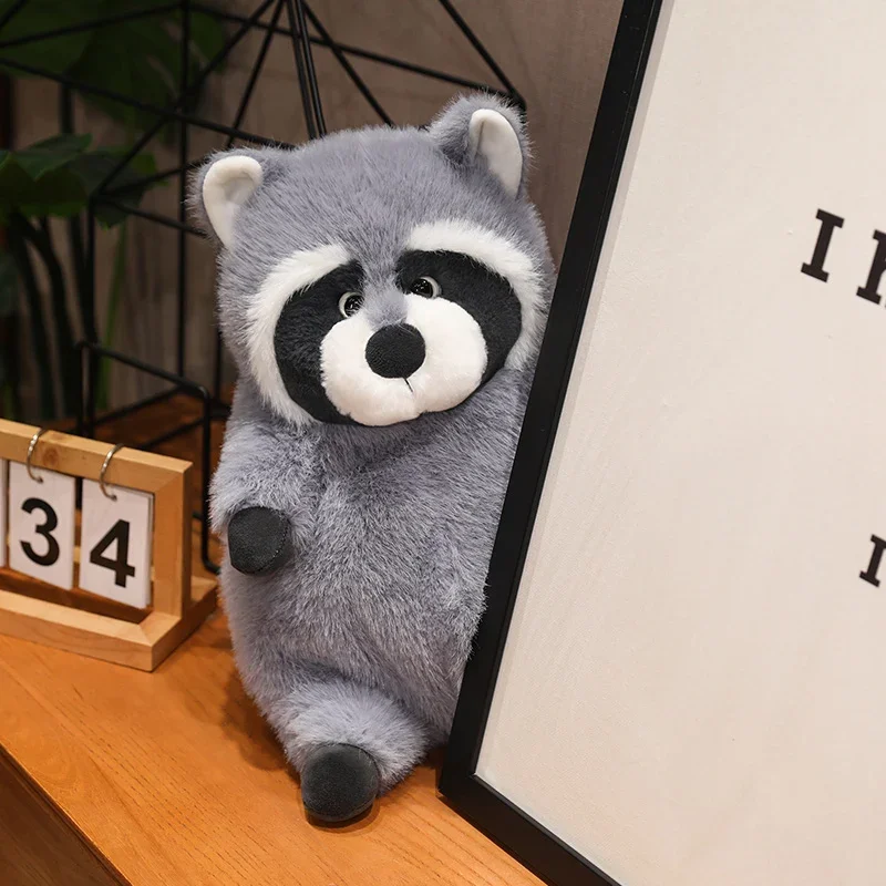 Kawaii 22-45cm Gray Raccoon Plush Toy Cute Soft Stuffed Animals Doll Pillow For Girls Children Kids Baby Girl Birthday Gift