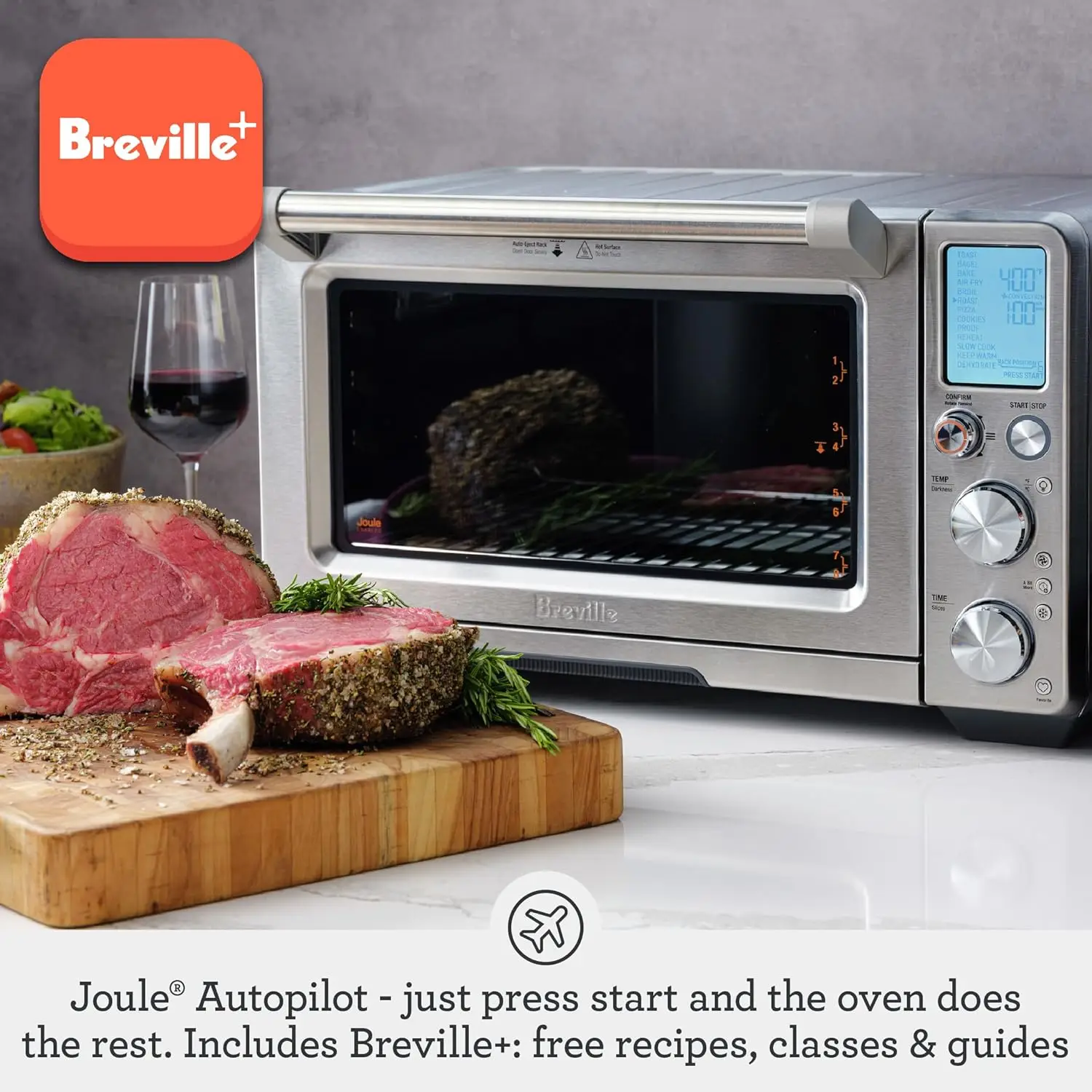 Joule Smart Oven Air Fryer Pro BOV950BSS, Brushed Stainless Steel