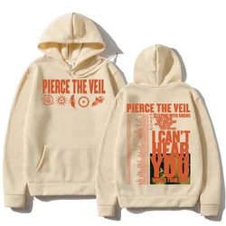 Pierce The Veil I Can't Hear You Tour 2025 Hoodies Rock Band Hip Hop Unisex Streetwear for Women/Men Fashion Pullover Sweatshirt