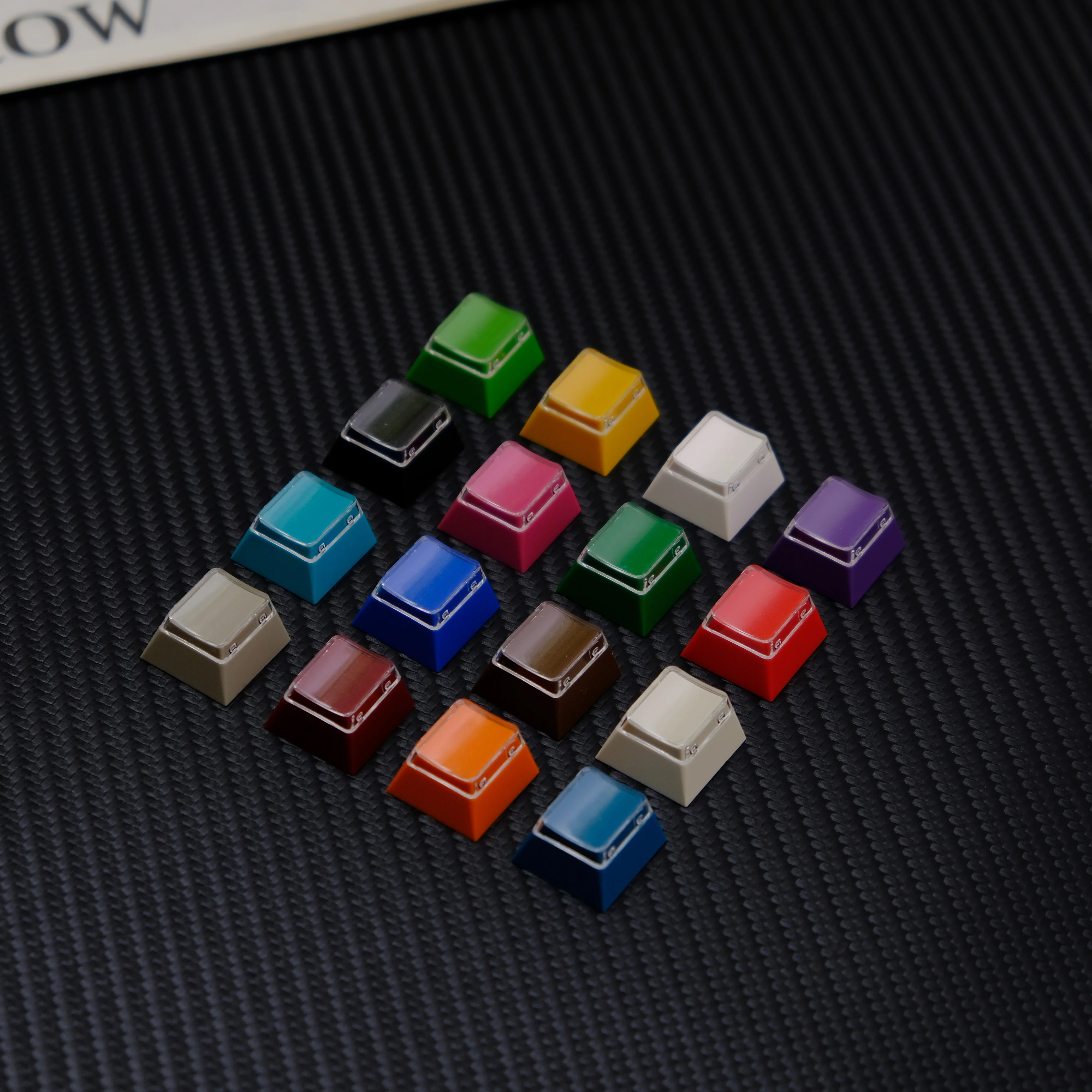 GMK Color Card Series Keycaps Set ABS PC Keyboard Keycaps R4 Profile 16 Color Keycaps for Mechanical Keyboard Accessories Gift