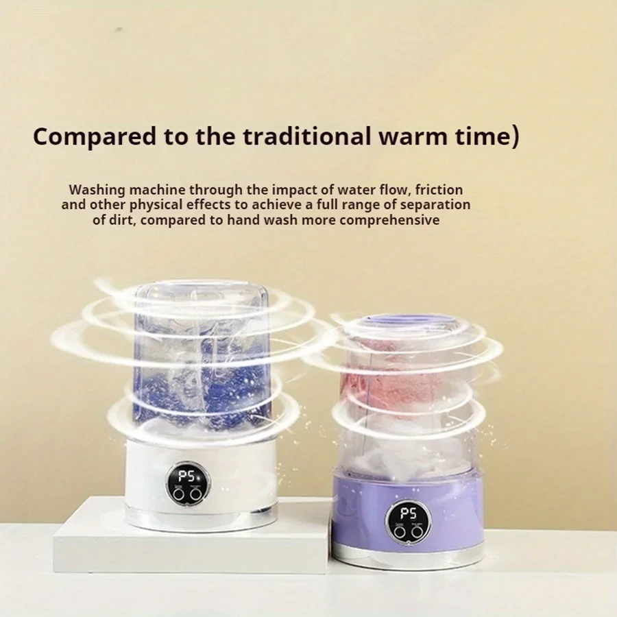 

Usb charging portable underwear washing machine mini socks washing cup student dormitory washing machine mini underwear washing