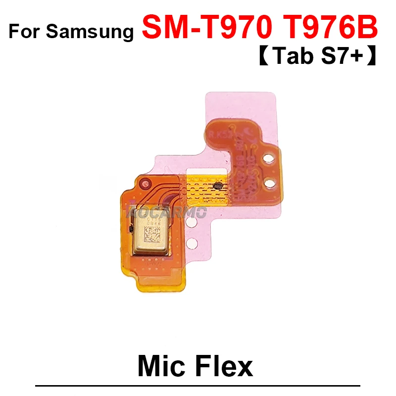 For Samsung Galaxy Tab S7+ S7Plus SM-T976B T970 T976 Mic Phone Microphone Flex Cable Repair Parts