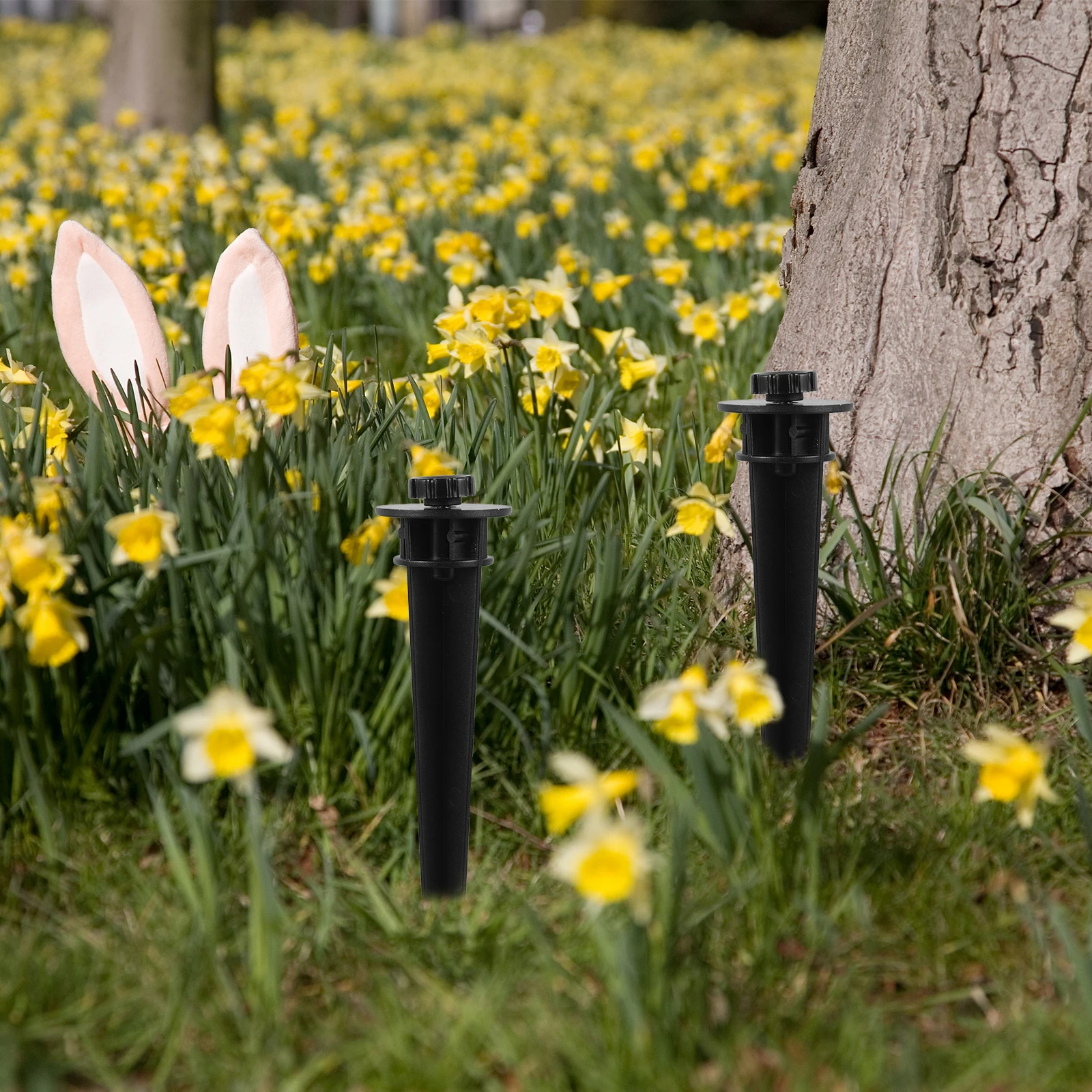 

10pcs 210mm Lawn Lamp Ground Stakes Plastic Durable L scape Lighting Accessories Outdoor Garden Lights Replacement for outdoor