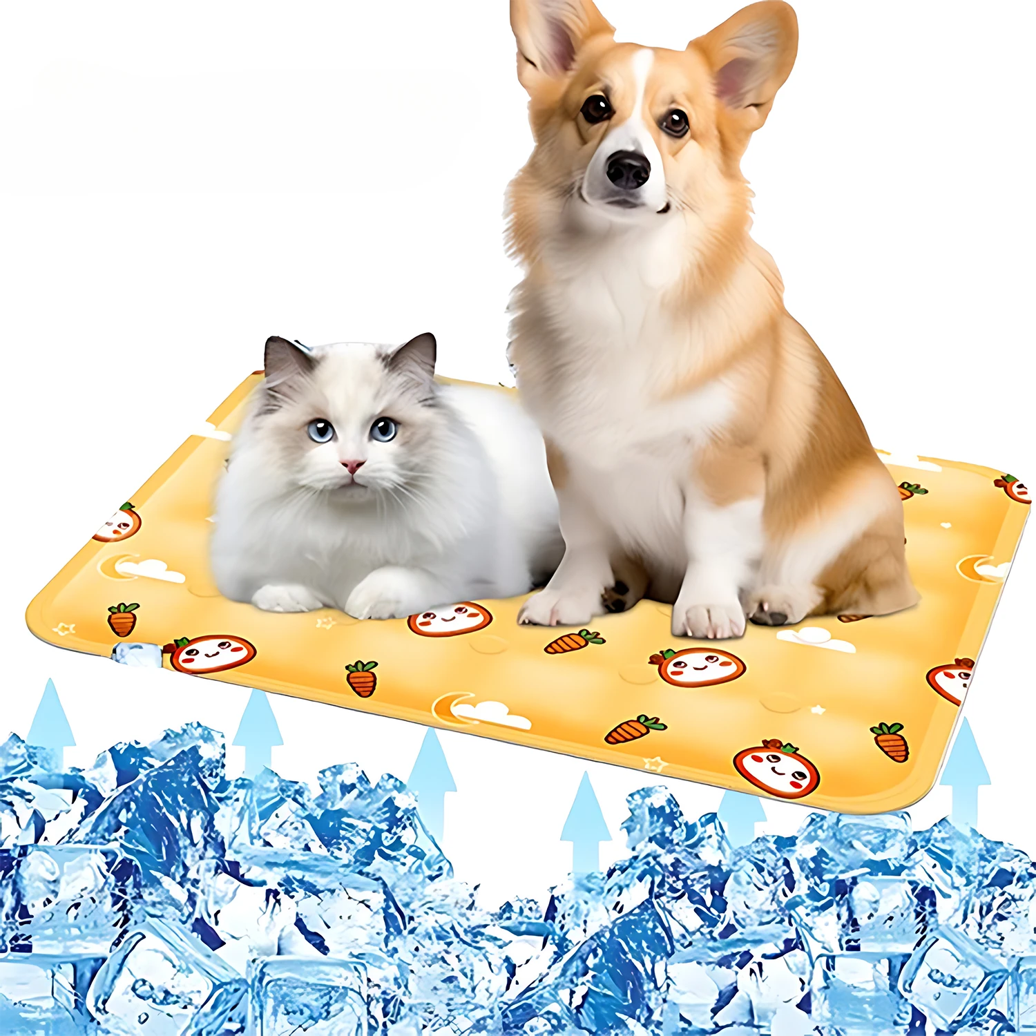 Pet Ice Pad Summer Dog Cooler Pad Breathable Cat Cooling Ice Pad Large Dog Sleeping Pet Ice Pad Sleeping Pad Summer Cooling Pad