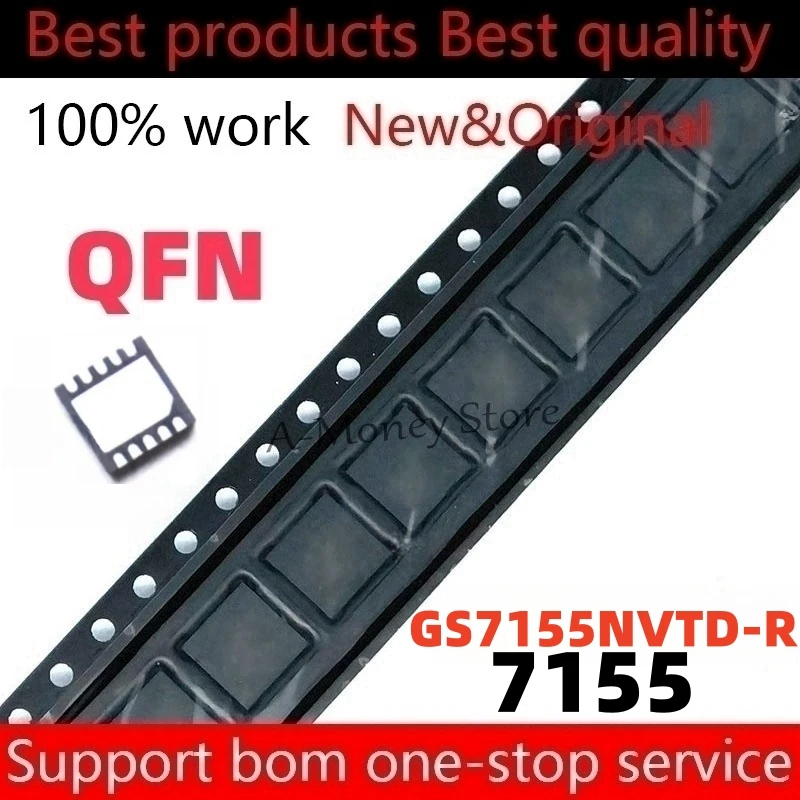 (5pcs)GS7155NVTD-R GS7155 7155 QFN-10