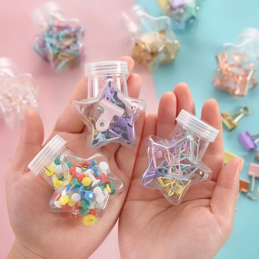 Foldback Clip Clear Binder Clips Stationery Long Tail Clip Push Pins Paper Clip Binding Supplies Metal Thumbtack Binder