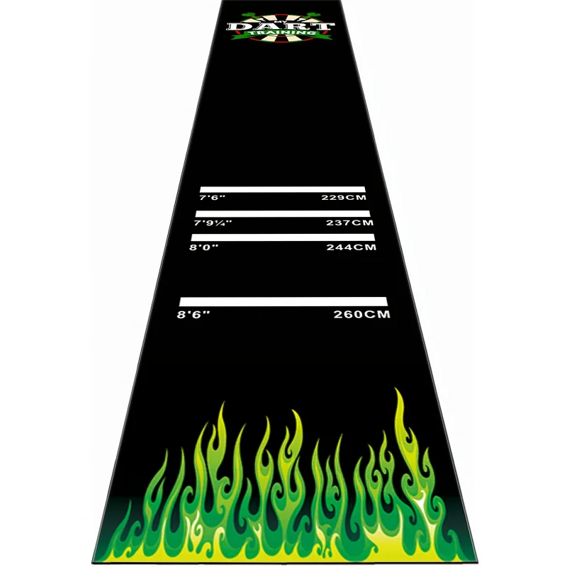 VIKAMA Dart Training Throw Line Measuring Mat Non-Slip Long Floor Mat for Darts Game Room Home Decor