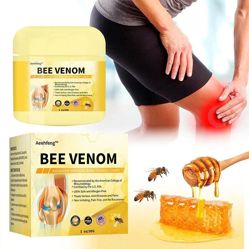 Bee Venom Advanced Joint And Bone Theraty Cream Relieve Joint Soreness  Hands Feet Muscles Bones Lumbar Spine After Long Sitting