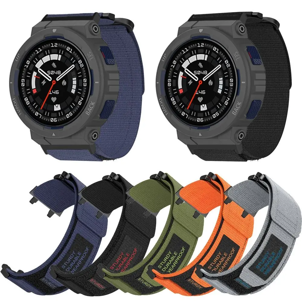 

Nylon Watch Band Replacement Fashion Nylon Loop Strap Quick Release Adjustable Watchband Bracelet for Amazfit Active Edge(A2212)