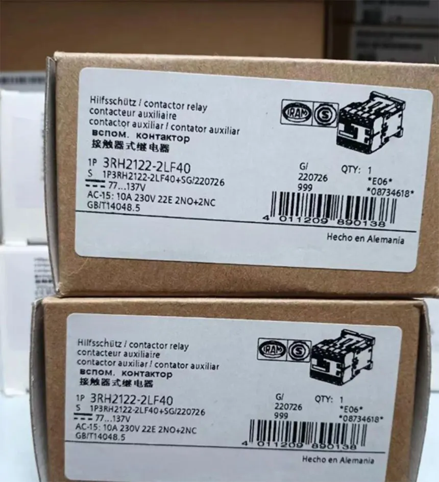 

Совершенно новый 3RH2122-2LF40 3RH2122-2LF40-0LA0 3RH2122-2LF40-1AA0 3RH2122-2LF40-1LA0 Гарантия один год