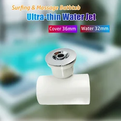 36mm Cover 32mm Water Ultra-thin Massage Bathtub Water Jet Nozzle Chromed PVC Bathtub Bubble Nozzle Hot Tub Water Jet Nozzle