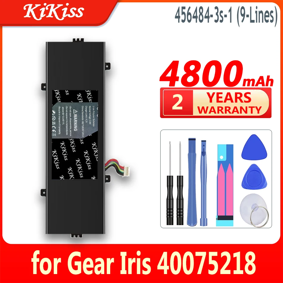 

Аккумулятор KiKiss 4800 мА · ч 456484-3S 456484-3S-1 для аккумуляторов ноутбука Gear Iris 40075218