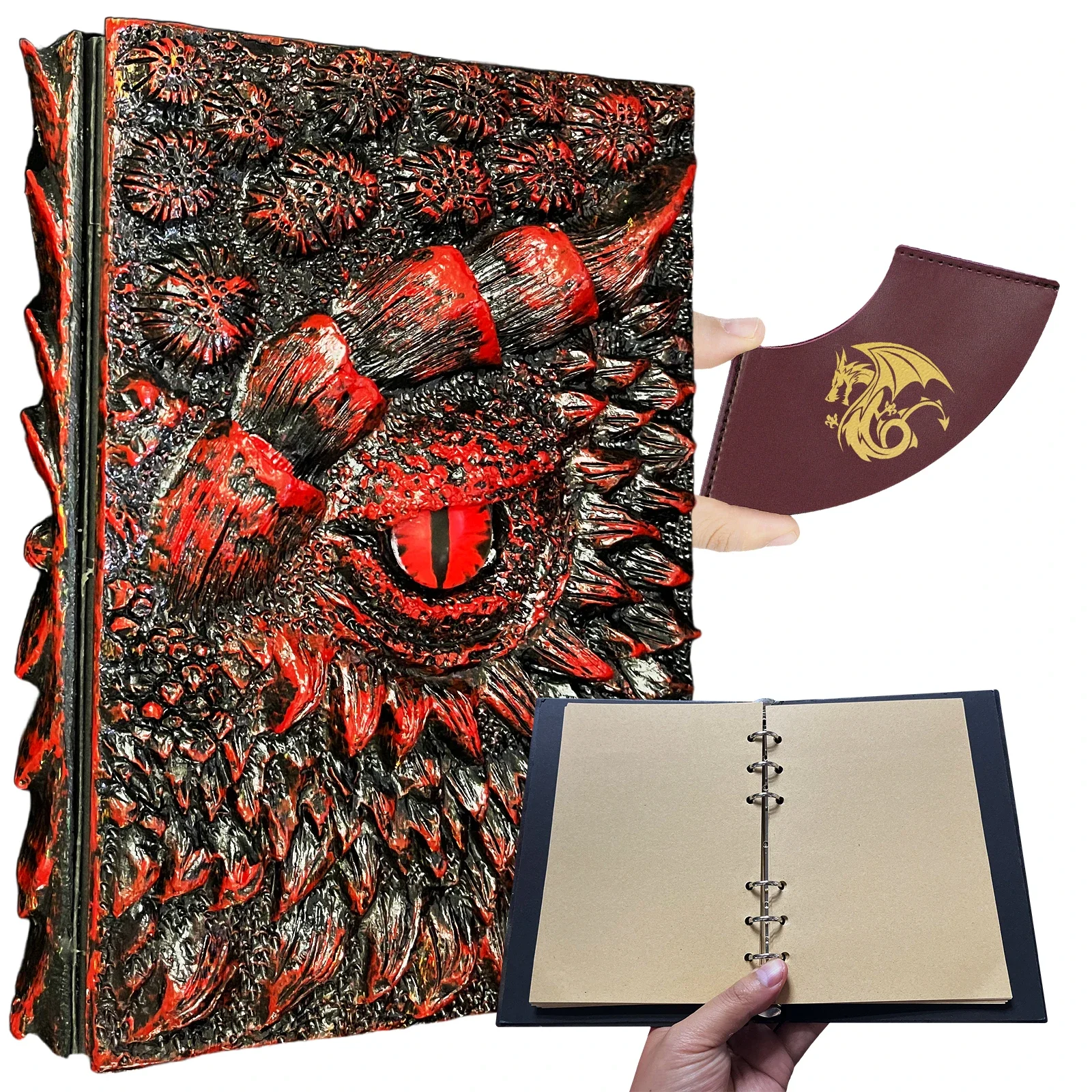 3D Dragons Journal Writing DND Notebook Refillable Notebook For Dungeons and Dragons Accessories/D&D DM Master Gifts