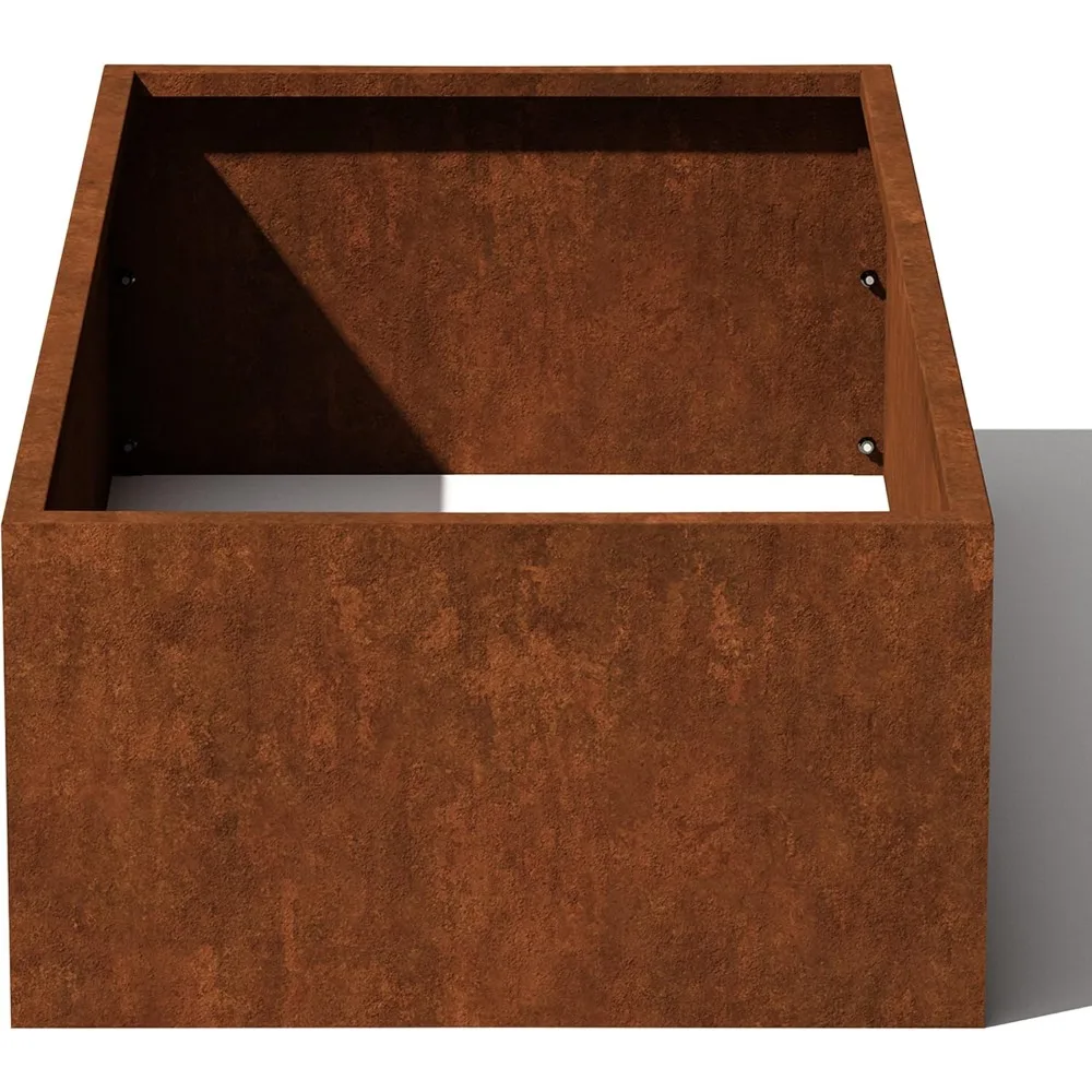 

Veradek Corten Steel Series Raised Garden Bed - Large Metal Flower Bed for Outdoor Gardens | Naturally Rusting Steel for All-Wea