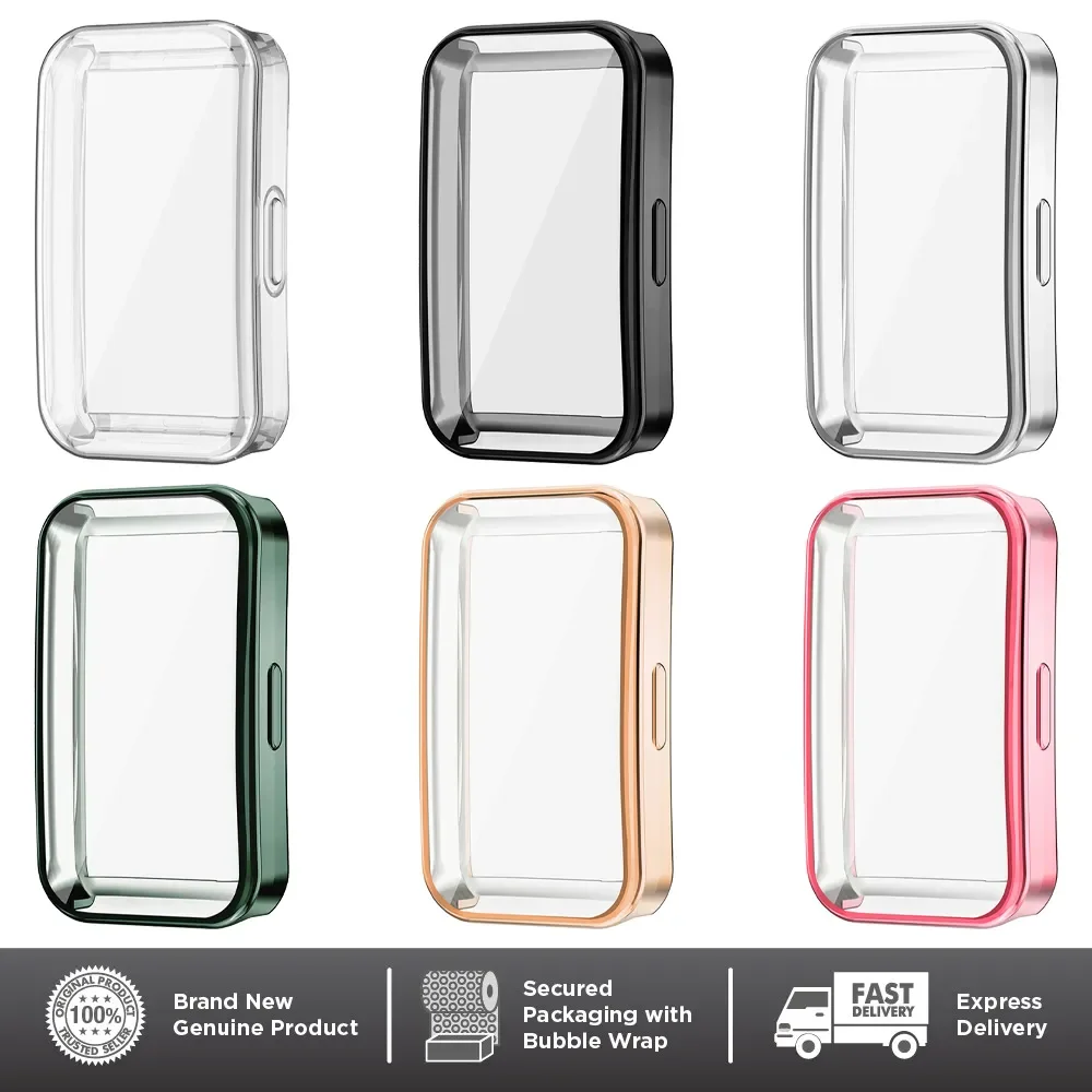 Capa Protetora Bumper All-around, Protetor de Tela TPU, Capa para Huawei Band 8 e 9