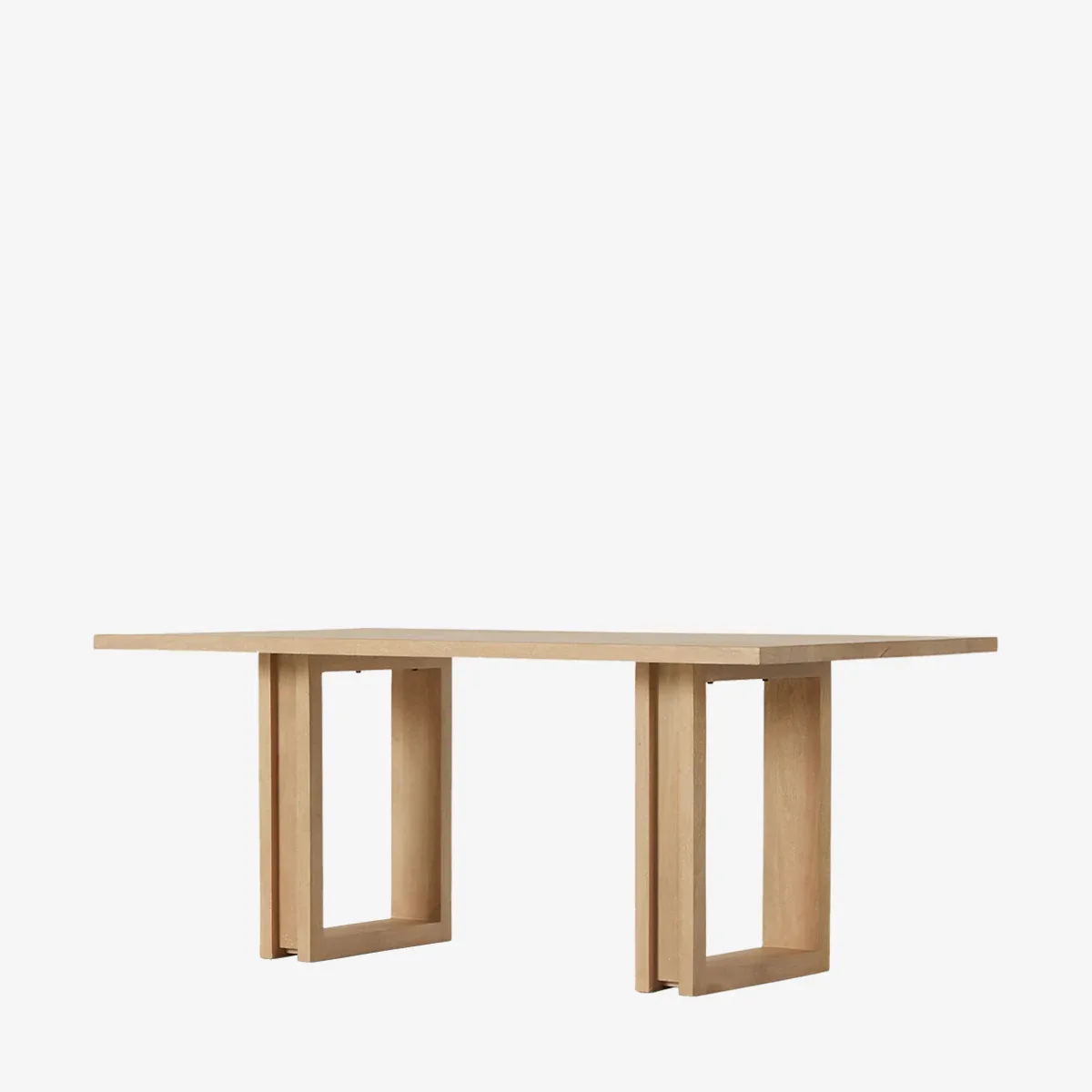 

bnMedieval Style Solid Wood Oak Eco-Friendly Durable Dining Table French Retro Simple Table Chair Combination for Family Dining#