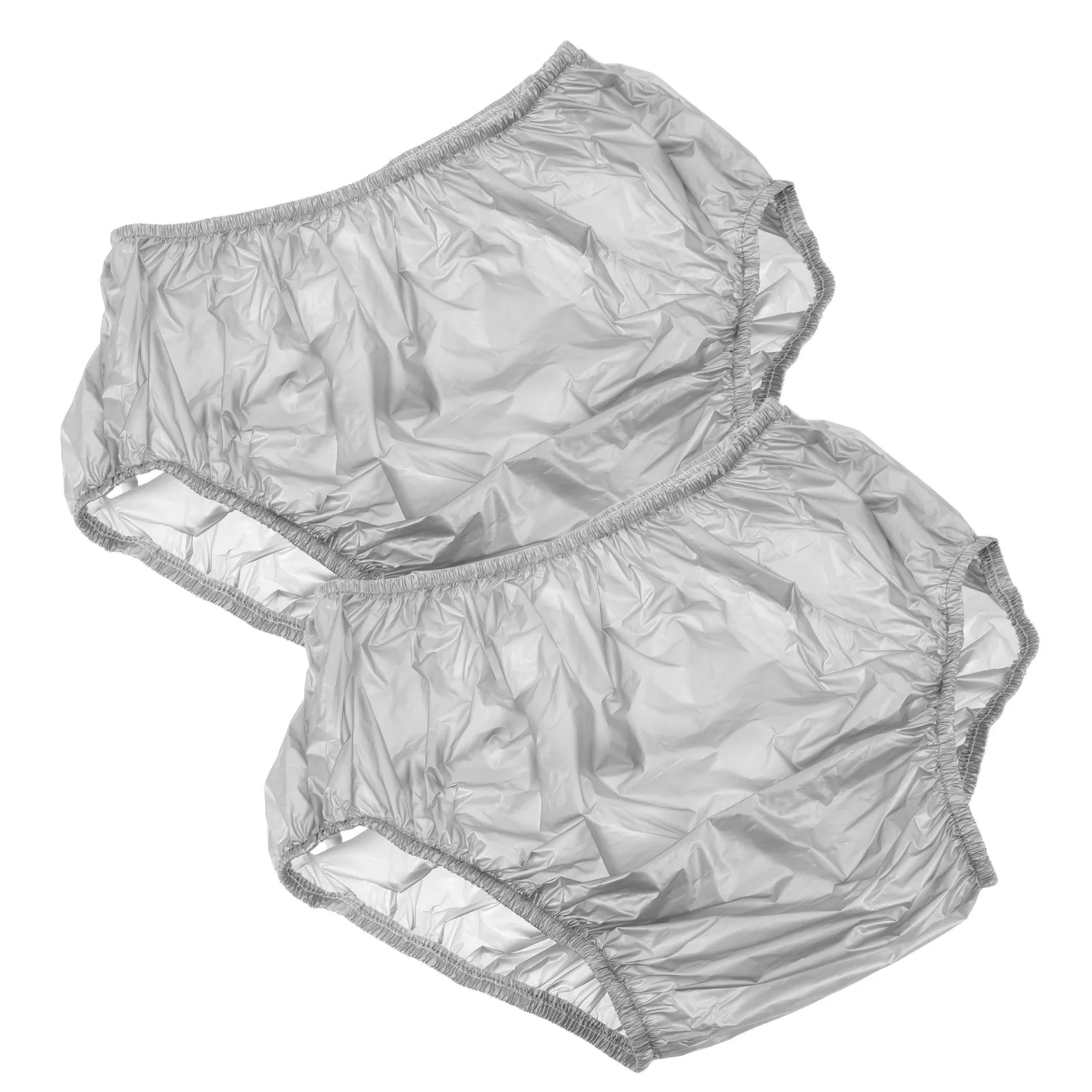 2pcs Adult Reusable Incontinence Pants Waterproof Washable Cloth Diapers For Elderly Leakproof Overnight Protection Diaper