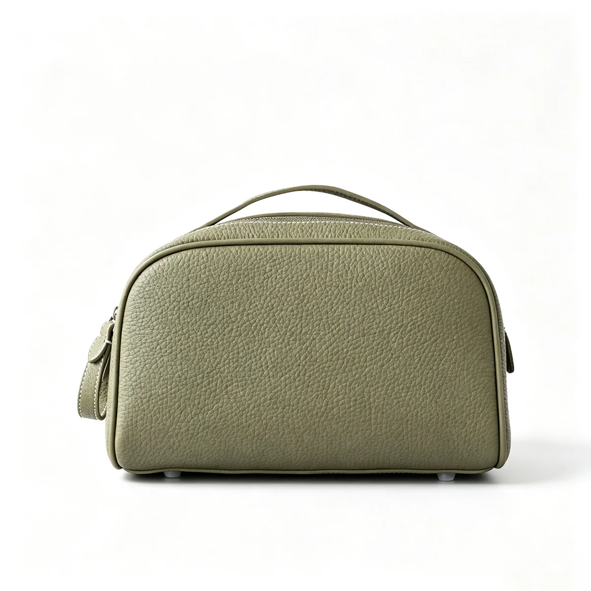 Erstklassige Kosmetiktasche aus Rindsleder für Damen, Hochwertige Tragbare Reise-Kosmetiktasche mit Großer Kapazität, Weiche Luxus-Toilettentasche – Detail 16