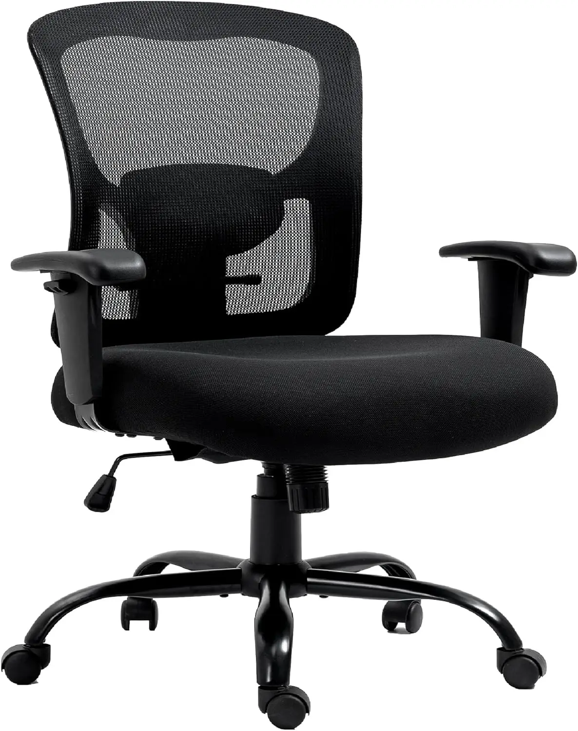

Home Office Chair Ergonomic Mesh Desk Chair 400lbs with Adjustable Lumbar Support Arms High Back Wide Seat Task Executive