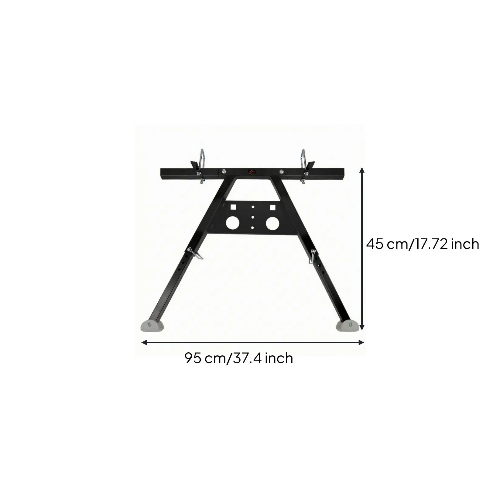 Carbon Steel Ladder Stabilizer Bar Wide Platform with Hook Clamps for Wall and Gutter Maintenance