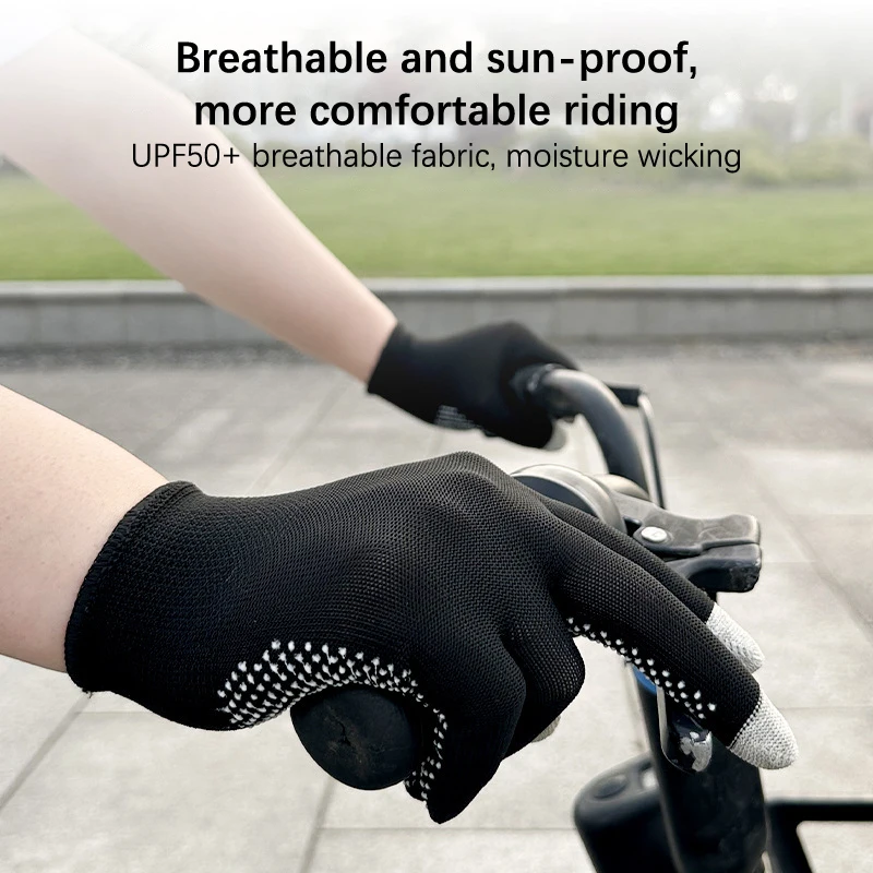 Breathable Anti-skid Gel Touch Screen Gloves Summer Thin Riding Driving Mountaineer Wrist Gloves Men Women Sport Running