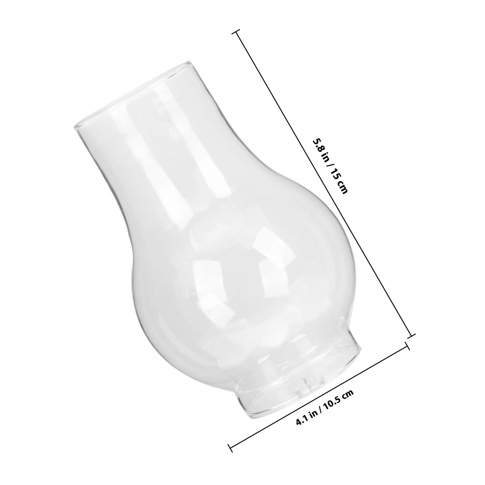 غطاء مصباح زجاجي شفاف بديل لغطاء فانوس مصباح الزيت غطاء خفيف حرفي زجاجي عتيق مصباح جداري رائع #4