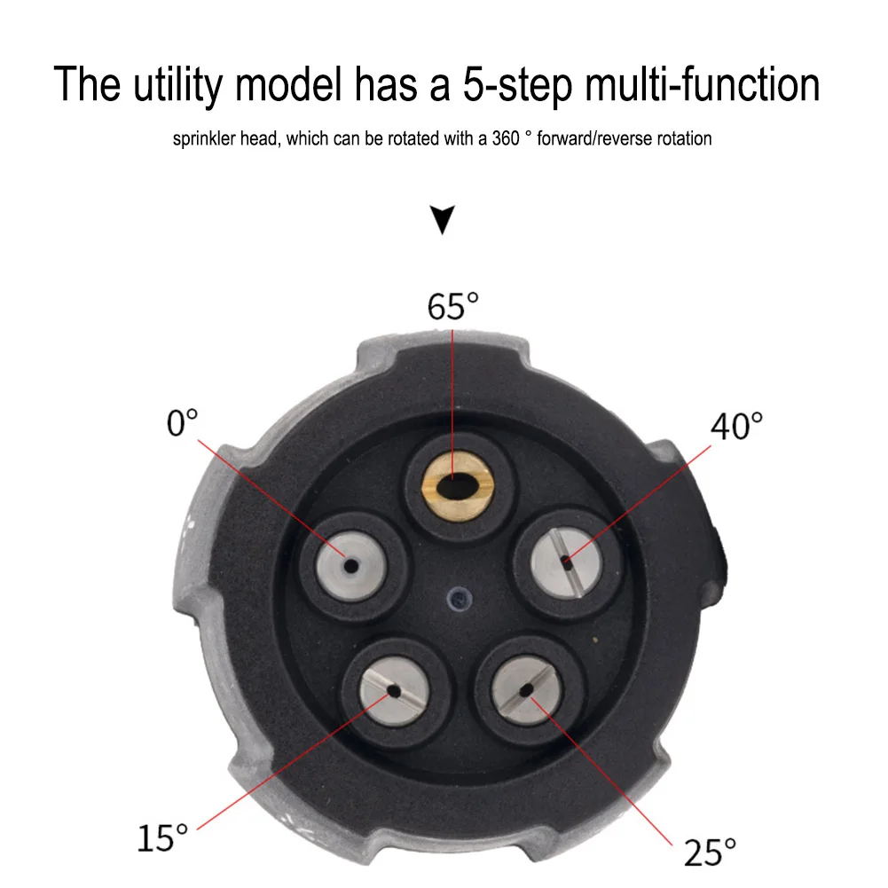 

Washing Nozzle Nozzle For Car/garden/yard Cheaning Accessories 1/4 160BAR 1Pc 5 In1 Stainless Steel High-quality