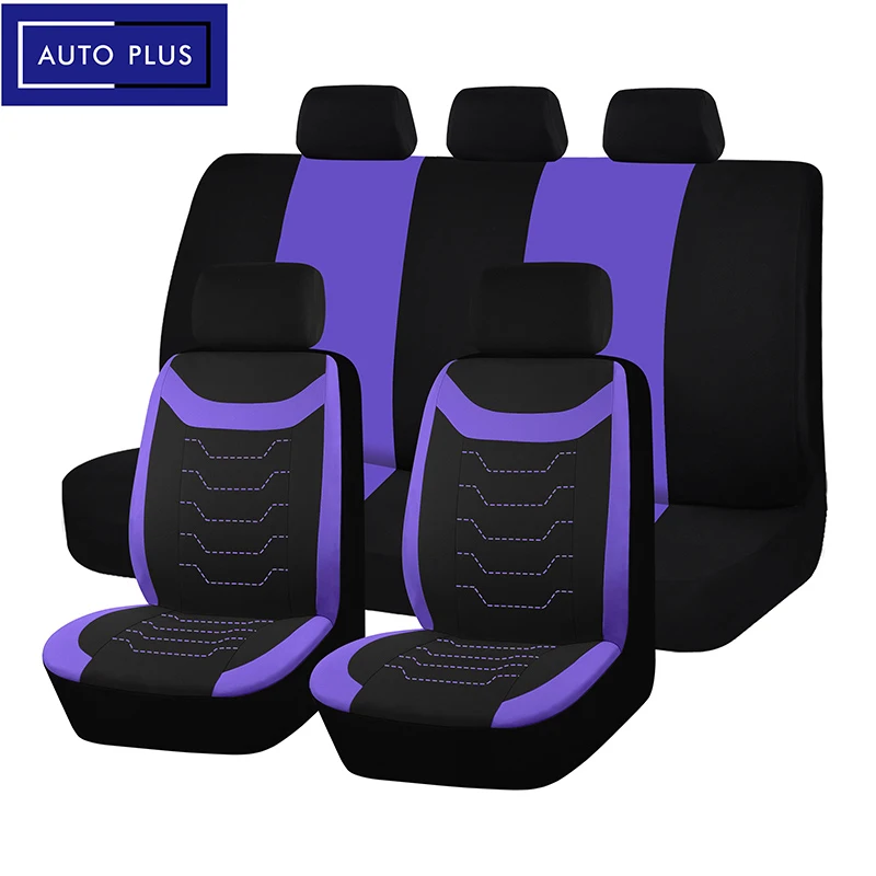 

Breathable Concave Embroidery Car Seat Covers Universal Fit Most Car Suv Truck Car Accessories Interior With Airbag Compatible