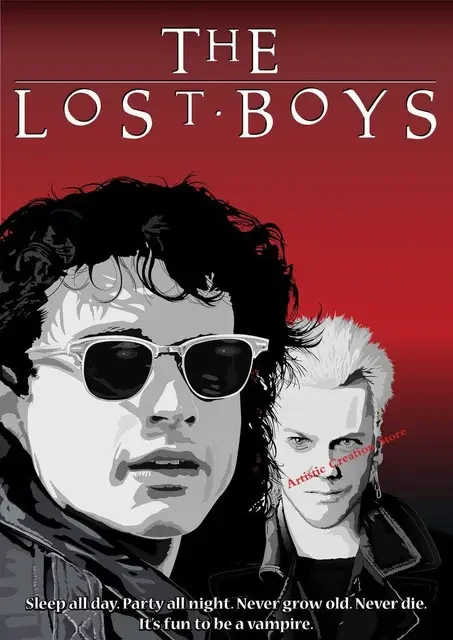Lost Boys Posters 1987 Klassieke Film Kunst Canvas Schilderij HD Print Afbeelding voor Slaapkamer Wanddecoratie Bar Koffie Bioscoop Huisdecoratie Cadeau