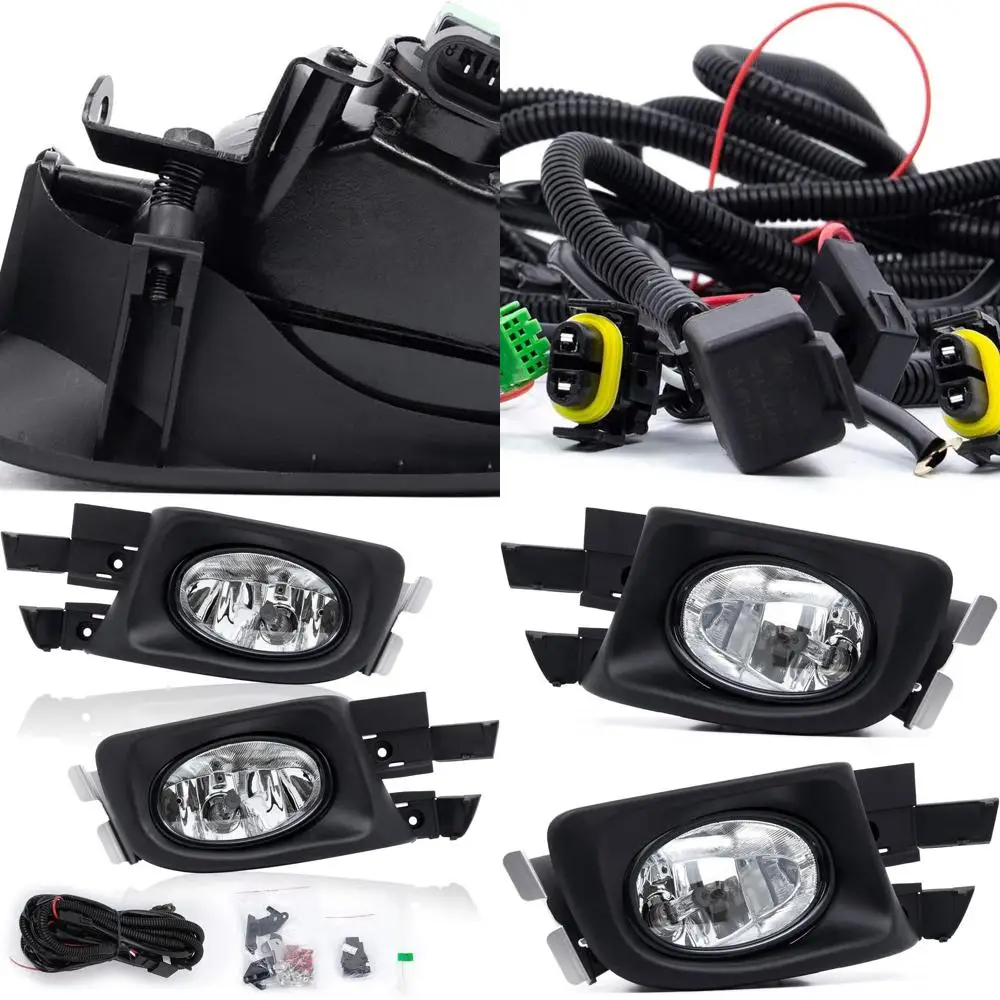 

2003-2005 Accord 4-Door Clear Lens Fog Lights with Wiring Harness and Switch Kit