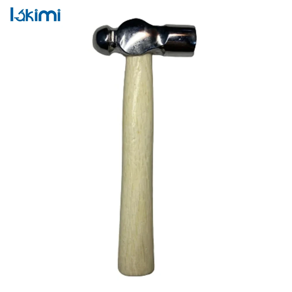 

Mini Hammer with Wooden Handle and Round Head, Designed for Walnut Smashing and Car Escape LK-AA62