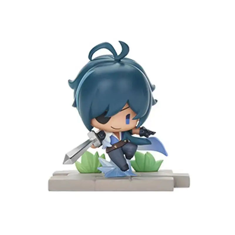 لعبة Genshin تأثير الشكل Kawaii Mondstadt سلسلة التماثيل Venti Klee Kaeya سطح المكتب زخرفة البلاستيكية لعبة مجسمة هدية عيد ميلاد للأطفال