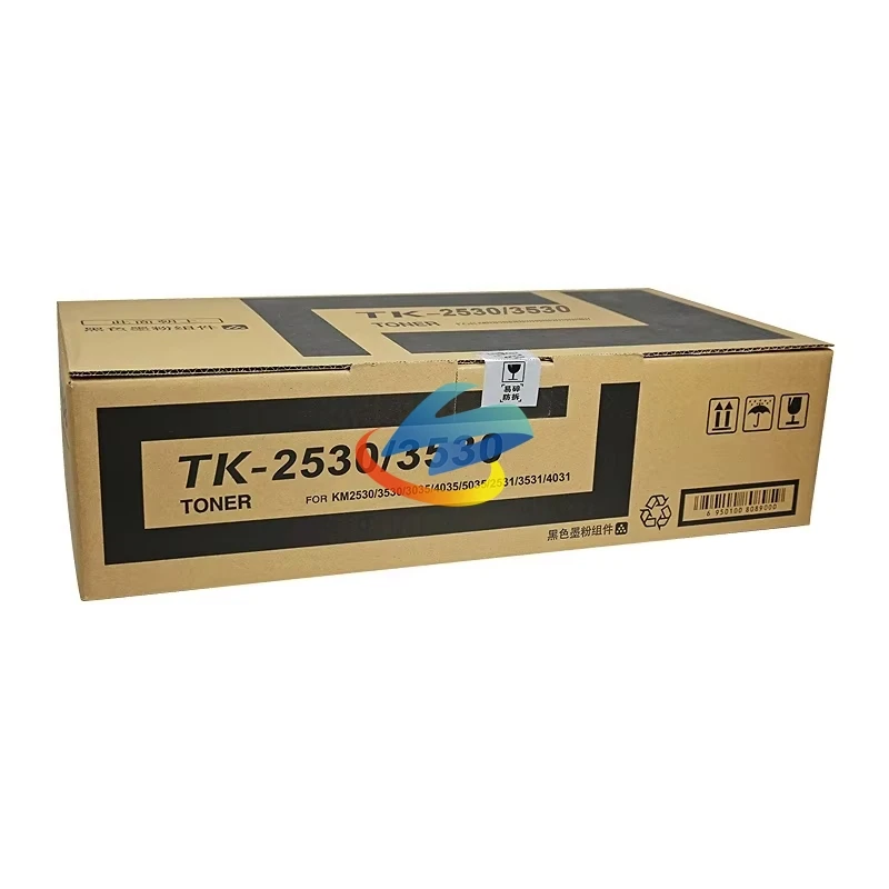 1PCS TK2530 TK-2530 Toner Cartridge Compatible for Kyocera KM-2530 3530 4030 3035 4035 5035 High Quality Toner Powder BK/1300g