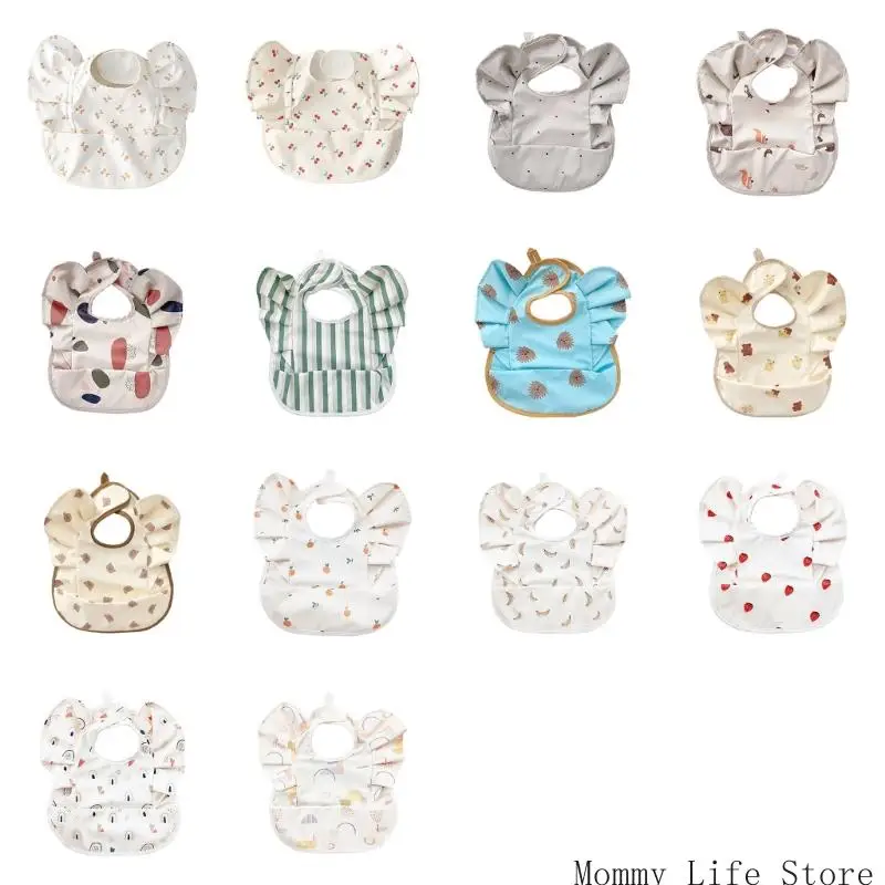 

Angel Wing Design Baby Bib Water Proofing Feeding Bib Catcher Coverage