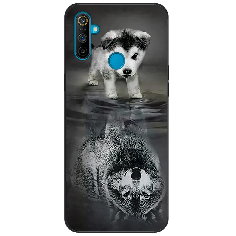 For Realme C3 Case Cover Soft Silicone TPU Patterned Back Cover For OPPO Realme C3 RMX2020 C 3 RealmeC3 Cartoon Phone Case Funda