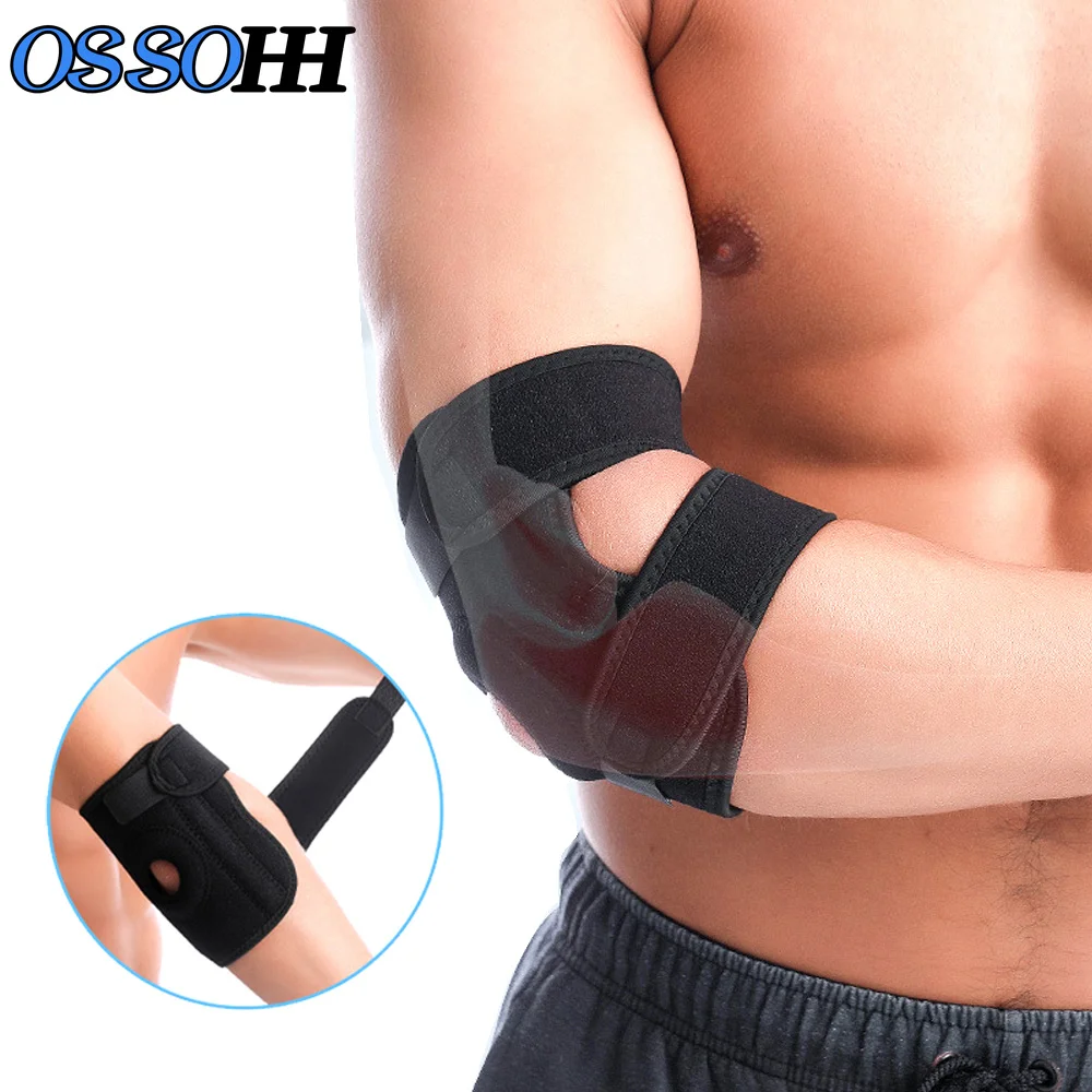 1Pcs Adjustable Elbow Brace Support for Men Women, Tennis Elbow, & Golf Elbow Treatment, Reduce Joint Pain Any Activity