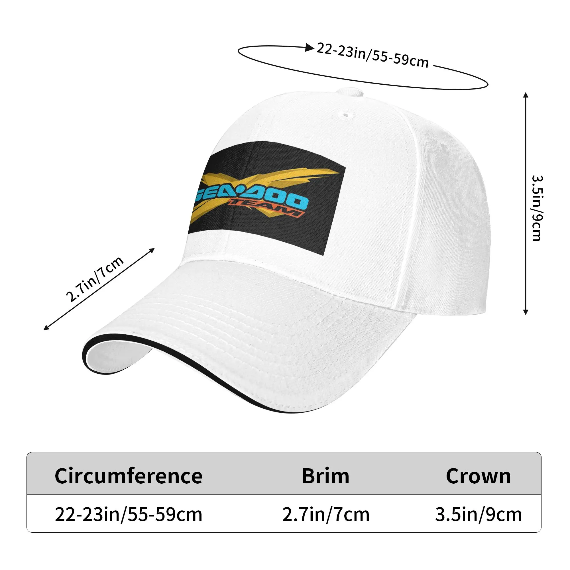 Sea Doo Team Rxt Brt Marine Cap Casual Baseball Caps Adjustable Hat Hip Hop Summer Unisex Baseball Hats Customizable
