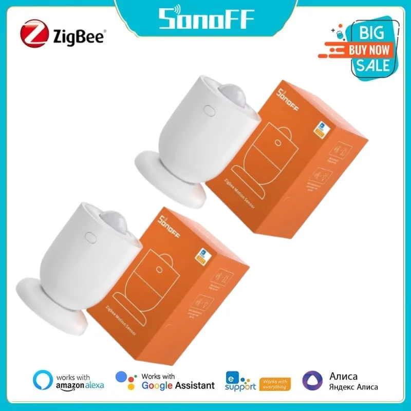 SONOFF SNZB-03P Zigbee Motion Sensor Home Security Local Smart Scene Linkage Via EWeLink APP Alexa Google Zigbee Hub Required